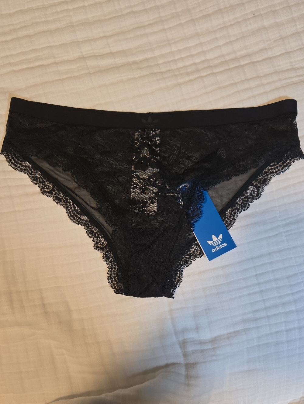 ADIDAS Cheeky In Black Logo Lace NWT